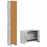 2 Piece Bathroom Cabinet Set UTRECHT Concrete Grey 3417570