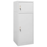 Saddle Cabinet Light grey Steel 53 cm x 53 cm x 140 cm 339600