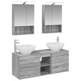 Bathroom Furniture Set 5 pcs Grey Sonoma 3406964