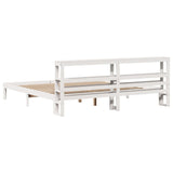 Bed Frame with Headboard without Mattress White 180x200 cm Super King 3306054