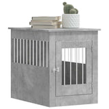 Dog Crate Furniture Concrete Grey 55x80x68 cm Engineered Wood 838326