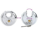 Discus Locks with Keys Silver Stainless Steel 42020754