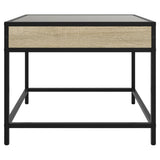 Coffee Table with Infinity LED Sonoma Oak 70x50x41 cm 847683