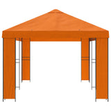 Garden Gazebo 6 x 3 m Orange Polyester and Steel 190 3376015