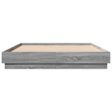 Bed Frame without Mattress Grey Sonoma 120x200 cm 3209868