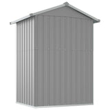 Garden Shed Grey 126x97.5x177 cm Galvanised Steel 316234