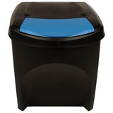 Stackable Dustbins 3 pcs Anthracite 75 L 316184