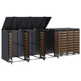 Wheelie Bin Storage for 5 Bins Anthracite 340 x 77.5 x 115.5 cm 3394771