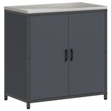Kitchen Storage Set HATTEM 3 pcs Anthracite Cold-rolled Steel 3392703
