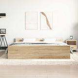 Bed Frame without Mattress Sonoma Oak 180x200 cm Super King 3203770