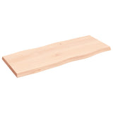Table Top 100x40x cm Untreated Solid Wood Live Edge 363882
