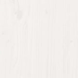ZNTS Bed Frame without Mattress White 100x200 cm Solid Wood Pine 3301607