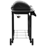 Gas BBQ Grill with 4 Burners Black 48545