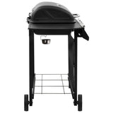 Gas BBQ Grill with 4 Burners Black 48545