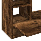 Wall-Mounted Desk Smoked Oak 105x48x75 cm Engineered Wood 847972