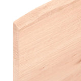 Table Top 80x40x2 cm Untreated Solid Wood Oak Live Edge 363872