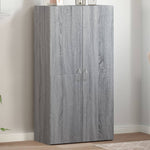 ZNTS File Cabinet Grey Sonoma 60x32x115 cm Engineered Wood 840777