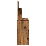 Dressing Table with Mirror Old Wood 86.5x35x136 cm 857009