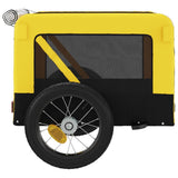 Pet Bike Trailer Yellow and Black Oxford Fabric&Iron 93910