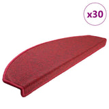 Stair Mats 30 pcs 65x24x4 cm Red Half Round Large 3365754