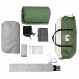 Family Tent Tunnel 8-Person Green Waterproof 4009552