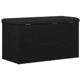 Storage Bench Black Oak 82 x 42 x 45 cm Engineered Wood 862984