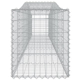 Arched Gabion Baskets 5 pcs 400x50x60/80 cm Galvanised Iron 3145933