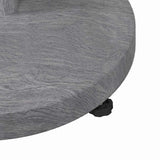 Outdoor Umbrella Base Dark grey wood look 48 x 48 x 32 cm 42010010
