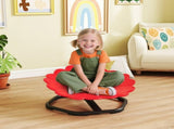 Flower-Shaped Sensory Spinning Chair with Non-Slip Base for Balance/Coordination, Red T3398P378987
