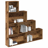 Book Cabinet Old Wood 157x24x160 cm Engineered Wood 855888