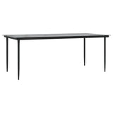 Garden Dining Set Grey, Black 3213614