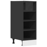Bottom Cabinet Riga Black 30x44.5x81.5 cm Engineered Wood 854194