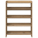 Shoe Rack Artisan Oak 60x25x81 cm Engineered Wood 859886