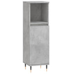 ZNTS 3 Piece Bathroom Furniture Set Concrete Grey Engineered Wood 3190217