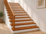 Stair Tread 8 pcs 90 x 25 x 2 cm Brown Solid Oak Wood 3449371