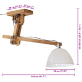 Ceiling Lamp 25 W White 105x30x65-108cm E27 371924