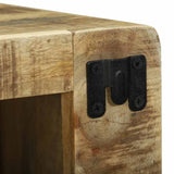 TV Unit 2 pcs Brown 36 x 30 x 36 cm Solid rough mango wood 4104549