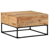 Coffee Table 68x68x41 cm Rough Mango Wood 320817