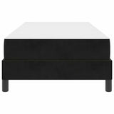Box Spring Bed with Mattress Black 90 x 210 cm Fabric 3398727
