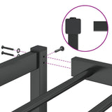 Metal Bed Frame without Mattress Black 90x190cm 373647