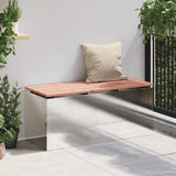 Garden Bench Silver 100 x 40 x 43 cm Stainless steel 874909