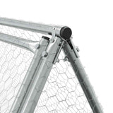 Chicken Cage Silver 400x105x91 cm Galvanised Steel 172558