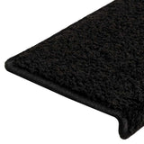 Stair Mats 20 pcs 65x21x4 cm Black Rectangular Edge 3365852