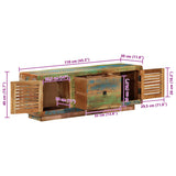 TV Cabinet 110x30x40 cm Solid Wood Reclaimed 4009377
