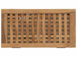 Laundry Basket Natural Solid Teak Wood 42024289