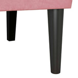 Chesterfield Bench Pink 112 x 65.5 x 75 cm Velvet 42019289