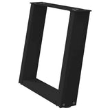 Coffee Table Legs U-Shaped 2 pcs Black 50x cm Steel 4012764
