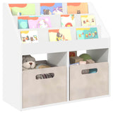 Kids Bookshelf White 72.5 x 29.5 x 69 cm Engineered Wood 892379