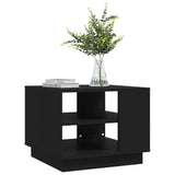 Coffee Table Black Engineered wood Small Coffee Table Square 810290