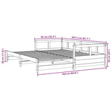 Daybed without Mattress Wax Brown 80x200 cm Solid Wood Pine 854951
